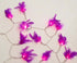 Purple feather string light